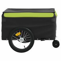 Fietstrailer 45 kg ijzer zwart en groen 7
