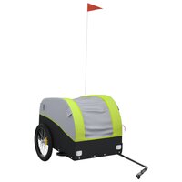 Fietstrailer 45 kg ijzer zwart en groen 2