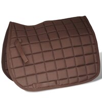 Echt lederen paardrijzadel 17,5&quot; 18 cm (5-in-1 set, bruin) 4