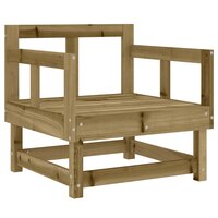 Tuinstoelen 2 st ge&iuml;mpregneerd hout 3