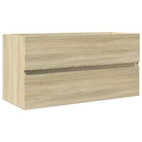 Wastafelkast 90x38,5x45 cm spaanplaat sonoma eikenkleurig 2
