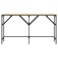 Wandtafel 140x29x75 cm bewerkt hout sonoma eikenkleurig 4