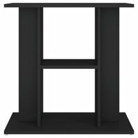 Aquariumstandaard 60x30x60 cm bewerkt hout zwart 4