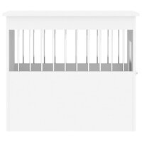 Hondenbench 55x75x65 cm bewerkt hout wit 8