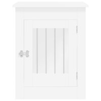 Hondenbench 55x80x68 cm bewerkt hout wit 7