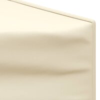 Partytent inklapbaar met zijwanden 3x3 m cr&egrave;mekleurig 5