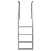 Dok/zwembadladder met 4 treden aluminium 167 cm 2
