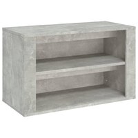 Schoenenkast 75x35x45 cm bewerkt hout betongrijs 2