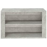 Schoenenkast 75x35x45 cm bewerkt hout betongrijs 5