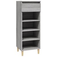 Schoenenkast 40x36x105 cm bewerkt hout grijs sonoma 2