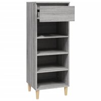 Schoenenkast 40x36x105 cm bewerkt hout grijs sonoma 6