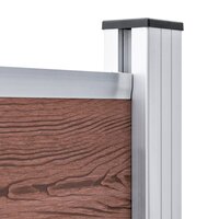 Schuttingpanelenset 699x146 cm HKC bruin   7