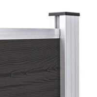 Schuttingpaneel 175x105 cm HKC zwart 5