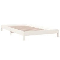 Bed stapelbaar 90x200 cm massief grenenhout wit 7