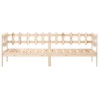 Slaapbank zonder matras 90x190 cm massief grenenhout 4