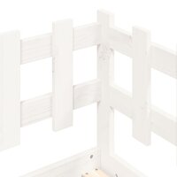 Slaapbank zonder matras 90x190 cm massief grenenhout wit 8