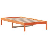 Slaapbank zonder matras 90x190 cm massief grenenhout wasbruin 3