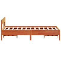 Bed met matras massief grenenhout wasbruin 140x190 cm 5