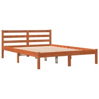 Bed met matras massief grenenhout wasbruin 140x190 cm 3