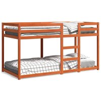 Stapelbed massief grenenhout wasbruin 75x190 cm 2