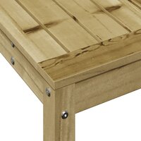 Oppottafel met schap 108x35x75 cm ge&iuml;mpregneerd grenenhout 8