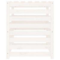 Compostbak 63,5x63,5x77,5 cm massief grenenhout wit 7