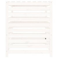 Compostbak 82,5x82,5x99,5 cm massief grenenhout wit 7
