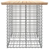 Tuinbank schanskorfontwerp 100x70x72 cm massief grenenhout 4