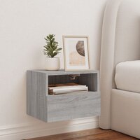 Tv-wandmeubel 40x30x30 cm bewerkt hout grijs sonoma 3