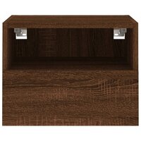 Tv-wandmeubel 40x30x30 cm bewerkt hout bruin eikenkleur 7