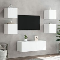 Tv-wandmeubel met LED-verlichting 100x35x30 cm wit 6