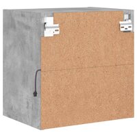 Nachtkastje met LED&amp;apos;s wandgemonteerd betongrijs 9