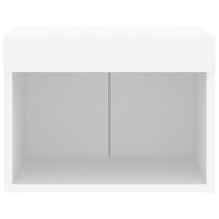 Nachtkastje met LED&amp;apos;s wandgemonteerd wit 7