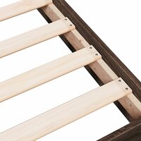 Bedframe zonder matras bewerkt hout bruin eikenkleur 75x190 cm 7