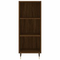 Dressoir 34,5x32,5x90 cm bewerkt hout bruin eikenkleur 4