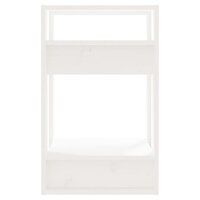 Boekenkast/kamerscherm 41x35x57 cm massief grenenhout wit 4