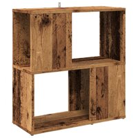 Boekenkast 60x24x63 cm bewerkt hout oud houtkleurig 2