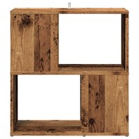 Boekenkast 60x24x63 cm bewerkt hout oud houtkleurig 4