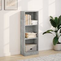 Boekenkast 40x24x109 cm bewerkt hout betongrijs 3