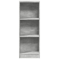 Boekenkast 40x24x109 cm bewerkt hout betongrijs 4