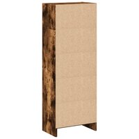 Boekenkast 40x24x109 cm bewerkt hout gerookt eikenkleurig 6