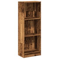 Boekenkast 40x24x109 cm bewerkt hout oud houtkleurig 2