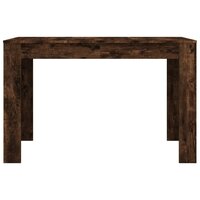 Eettafel 120x60x76 cm bewerkt hout gerookt eikenkleurig 4