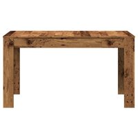 Eettafel 140x74,5x76 cm bewerkt hout oud houtkleurig 5