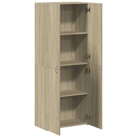 Archiefkast 60x32x153 cm bewerkt hout sonoma eikenkleurig 7