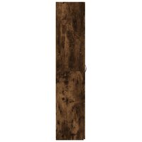 Archiefkast 60x32x153 cm bewerkt hout gerookt eikenkleurig 5