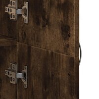 Archiefkast 60x32x153 cm bewerkt hout gerookt eikenkleurig 8