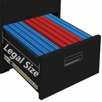 Archiefkast 46x62x72,5 cm staal zwart 9