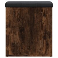 Opbergbankje 42x42x45 cm bewerkt hout gerookt eikenkleurig 6