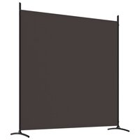 Kamerscherm met 3 panelen 525x180 cm stof bruin 6